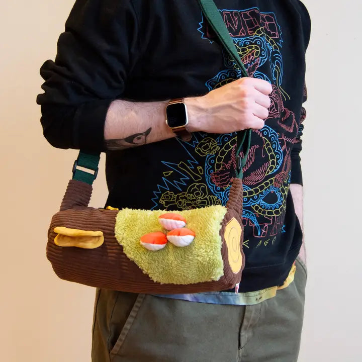 Corduroy Log Crossbody Bag