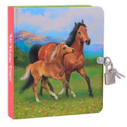 Mollybee Kids My Horse Diary Lockable Diary  with 2 Keys  5.5  x 6.25   208 Pages  1 Count  1 Pack
