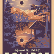 Solar Eclipse Postcard 2024 | Retro Postcard Totality Gift