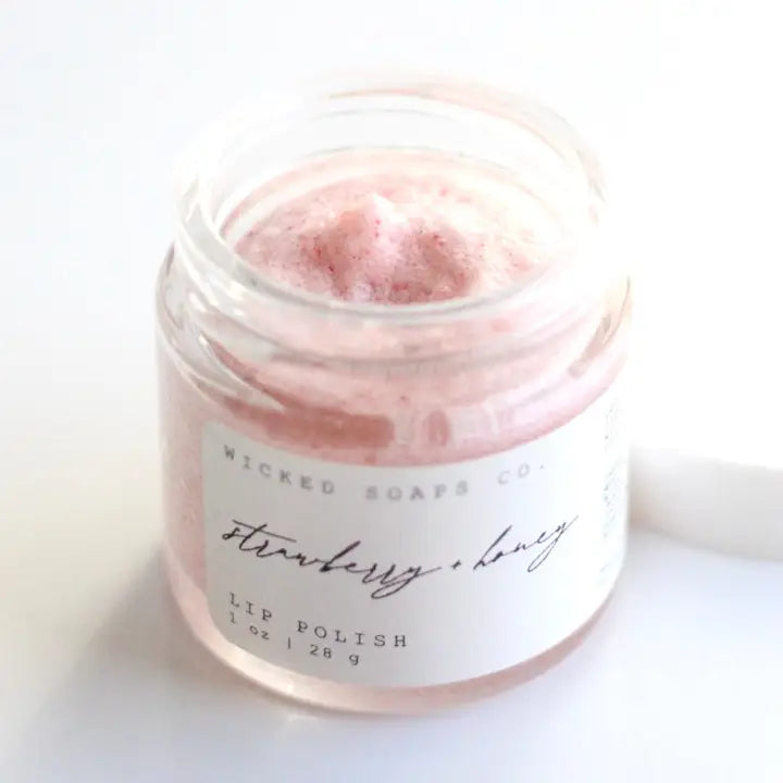 Strawberry + Honey Lip Scrub