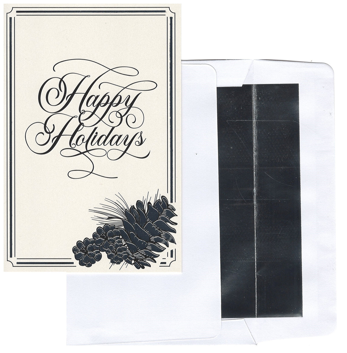Happy Holidays Silver Foil Embossed Card Collection