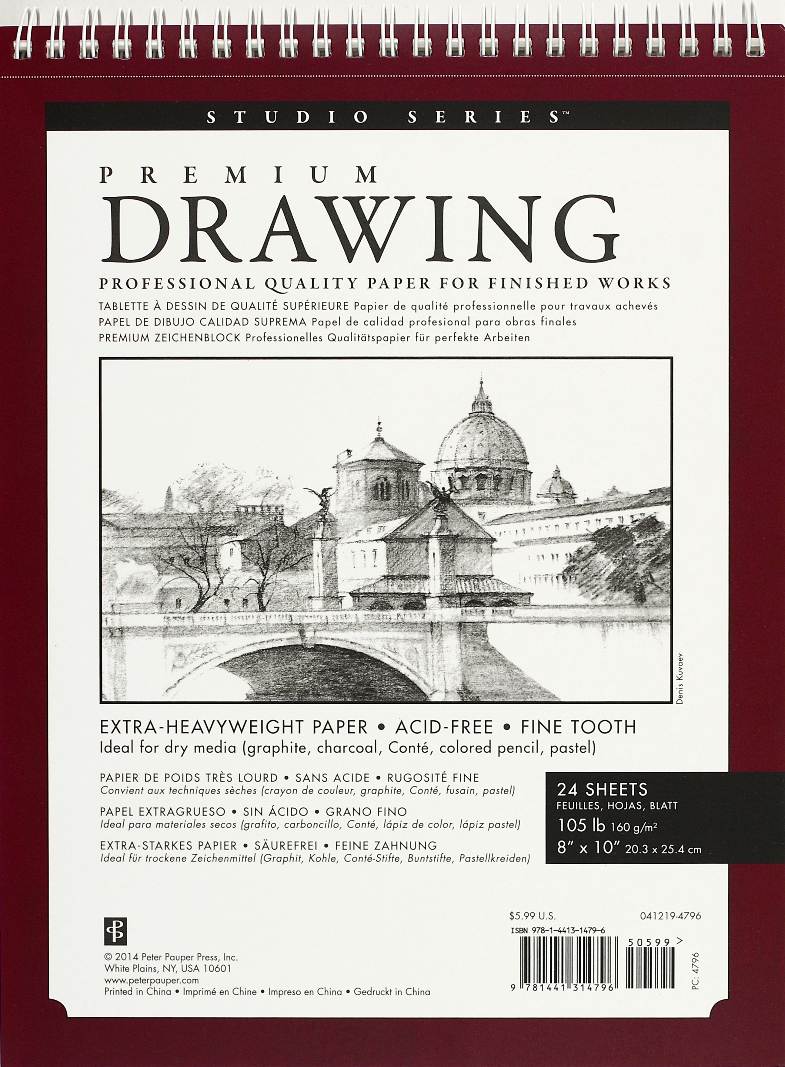 Art Center Drawing Pad Premium 8" x 10" by Homeportonline