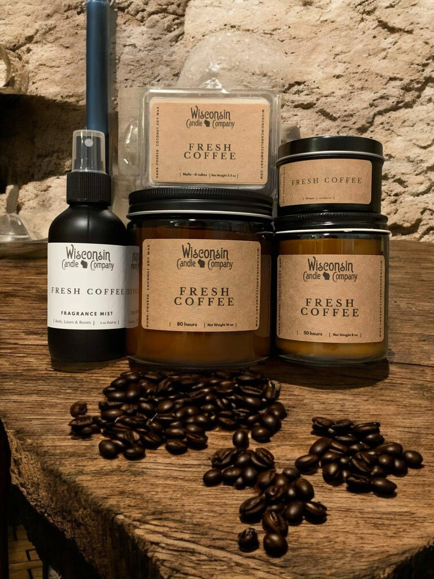Wisconsin Candle Company - Fresh Coffee: 8 oz Jar by SidePony Boutique