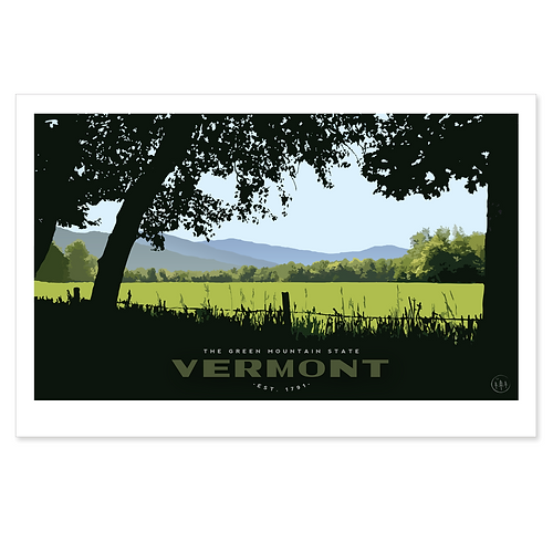 Vermont Art Posters - Forest City Designs