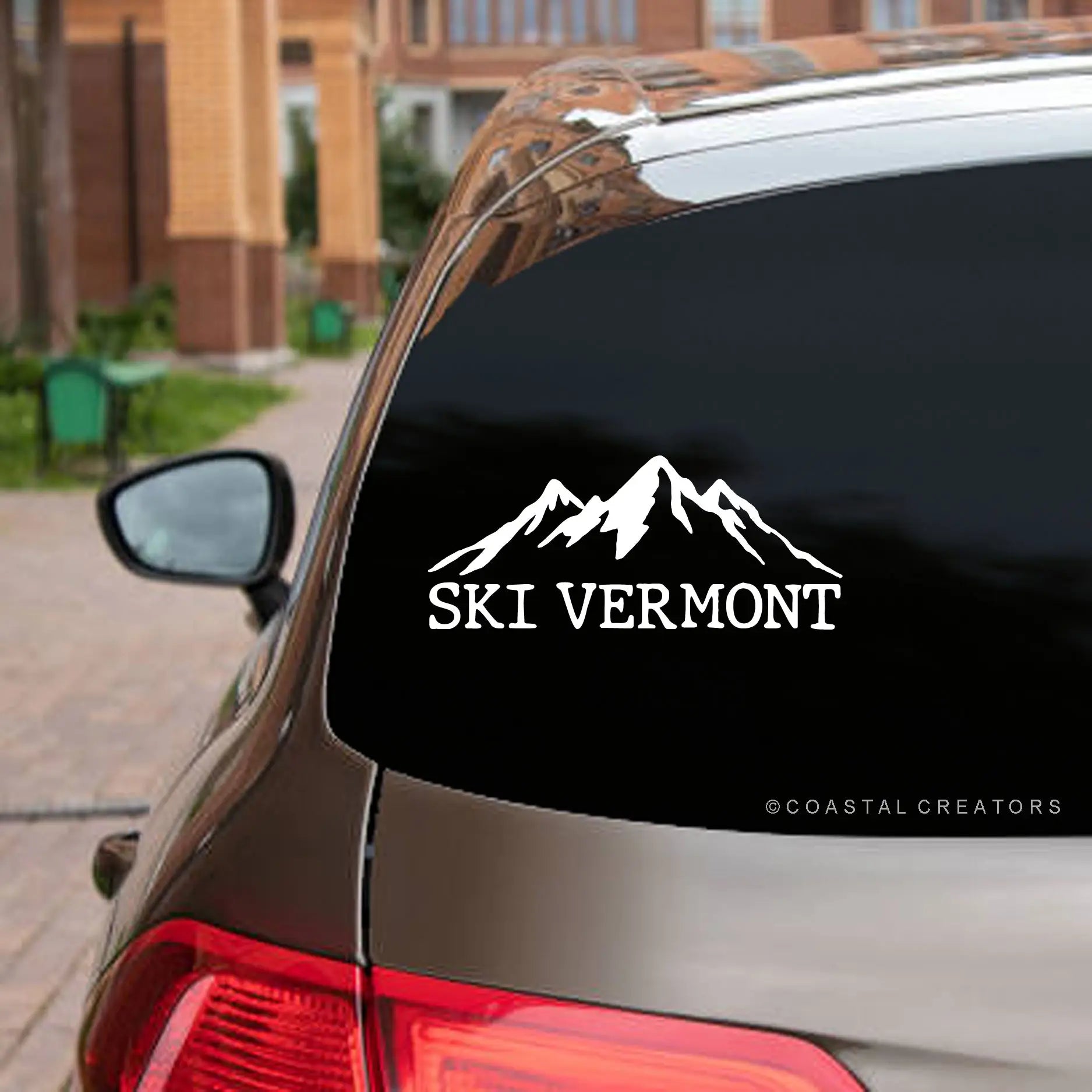 Ski Vermont Vinyl Window Sticker Decal by Wild Lark