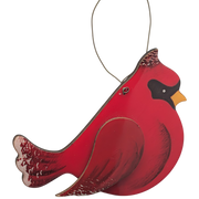 Crimson Cardinal in Flight Ornament