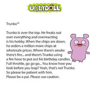 Uglydoll Plush Backpack Clip Trunko 4.5" by Homeportonline