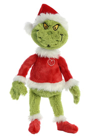 Aurora - Large Green Dr. Seuss - 16  Grinch Santa - Whimsical Stuffed Animal