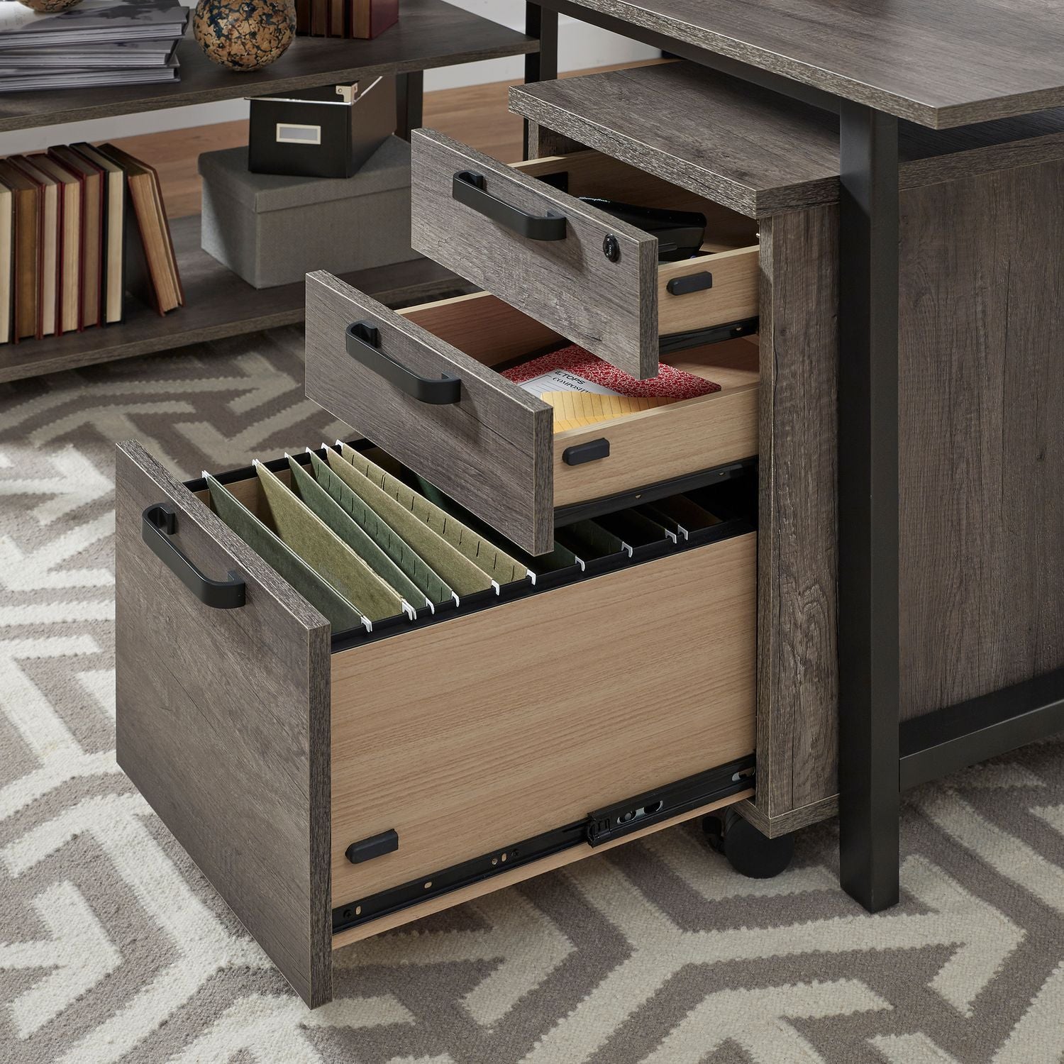 Tanners Creek File Cabinet Greystone Finish by Homeportonline
