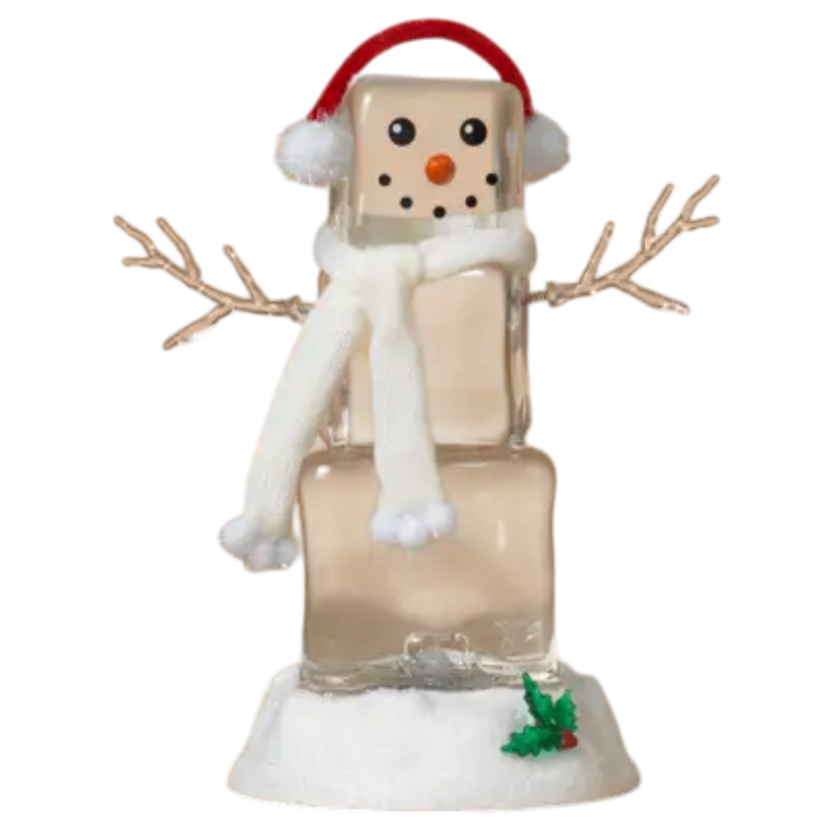 Spinning Water Globe Christmas Snowman Light