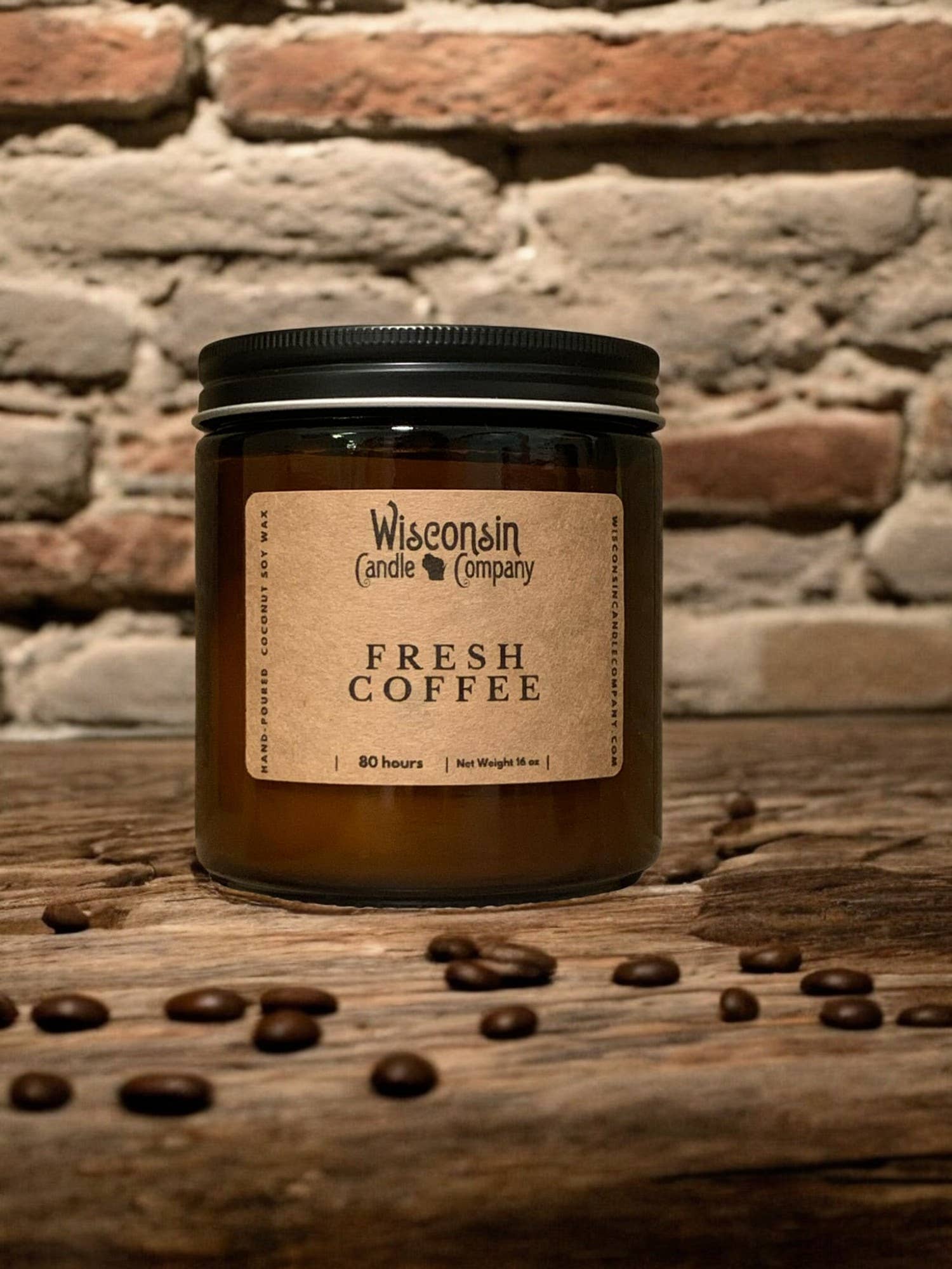 Wisconsin Candle Company - Fresh Coffee: 8 oz Jar by SidePony Boutique