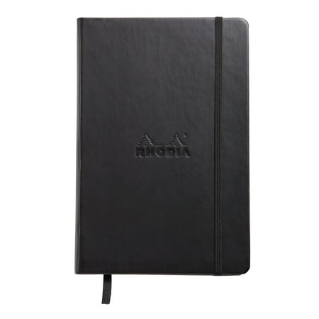 Rhodia Webnotebooks, 5.5" x 8.25" Lined, 96 Shts./Pad, Black Cover