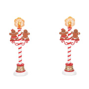 Gingerbread Street Lights - Set of 2 Village Accessory