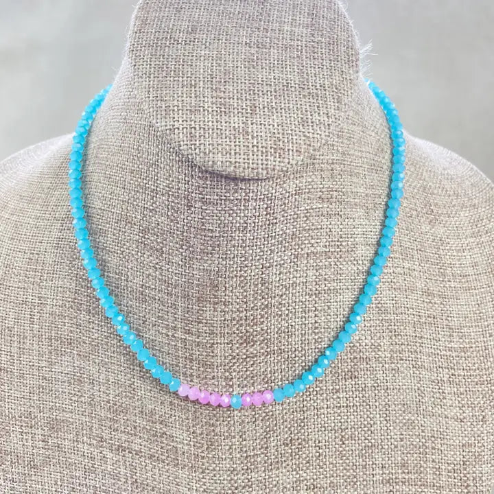 Crystal Beaded Delicate Necklace