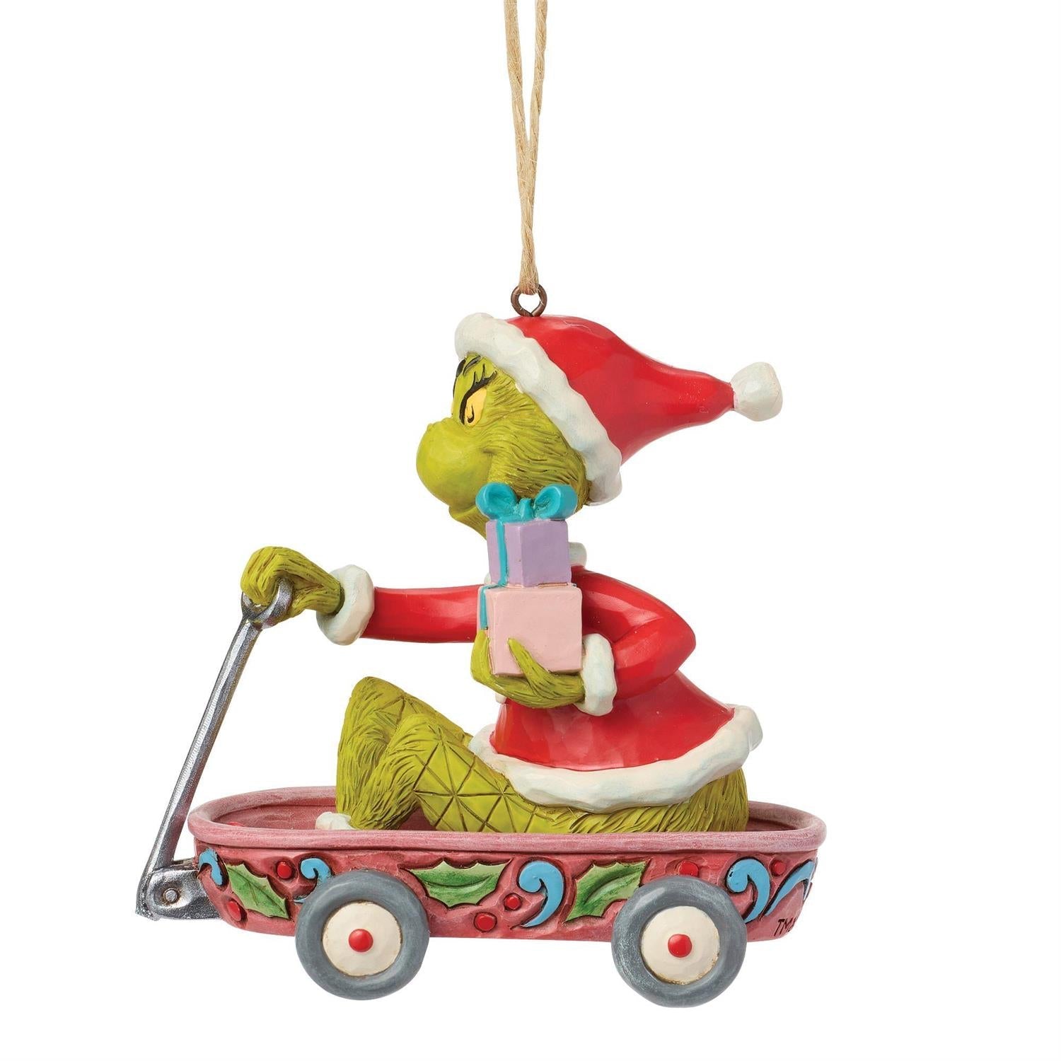 Grinch in Wagon Ornament