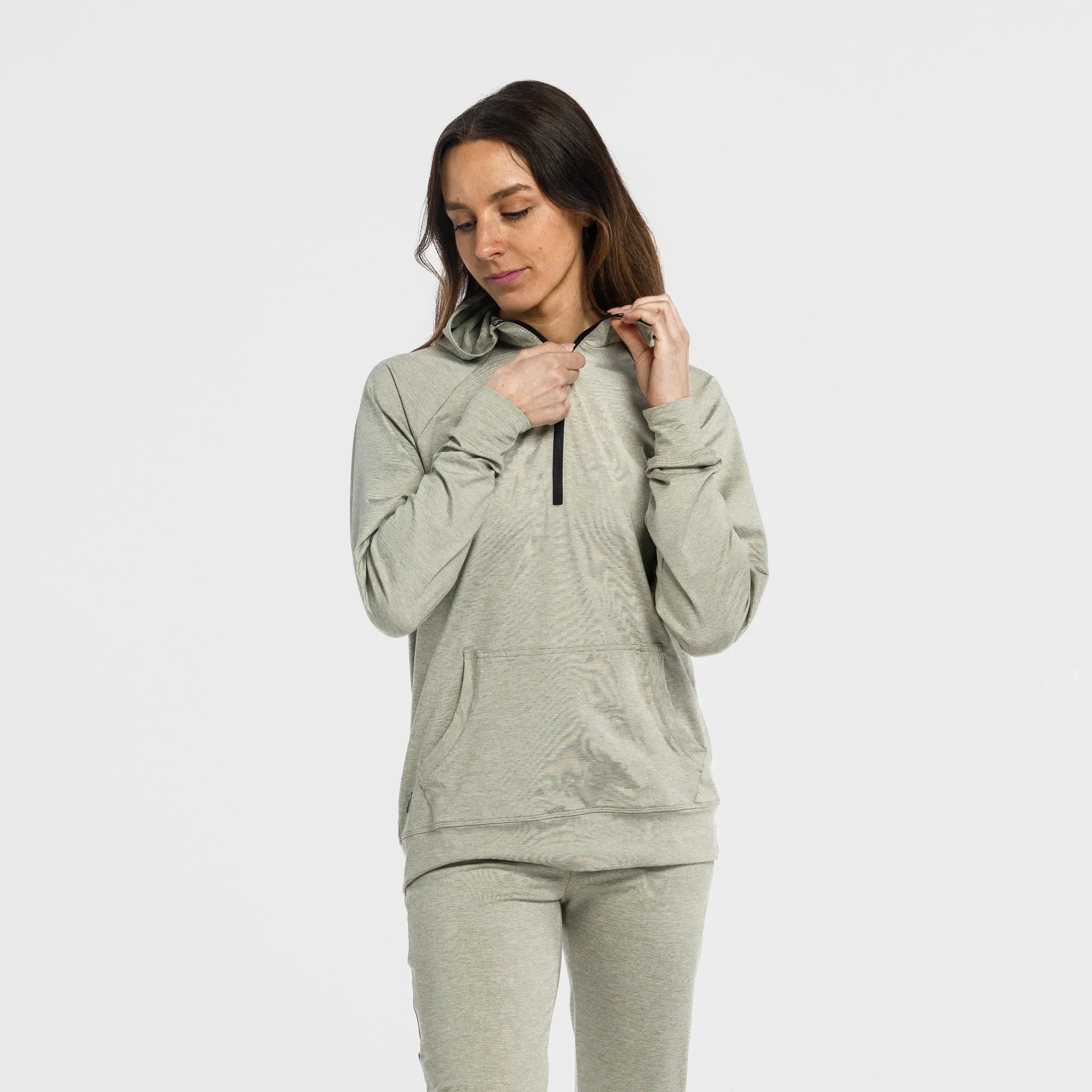 Athletic Hooded Quarter Zip