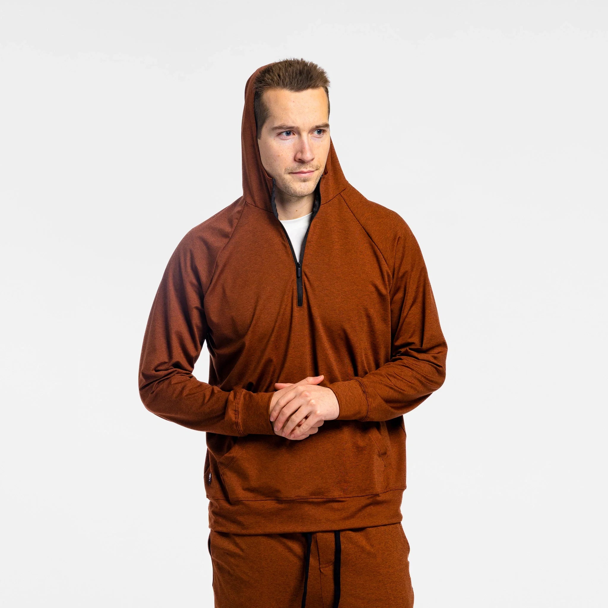 Athletic Hooded Quarter Zip