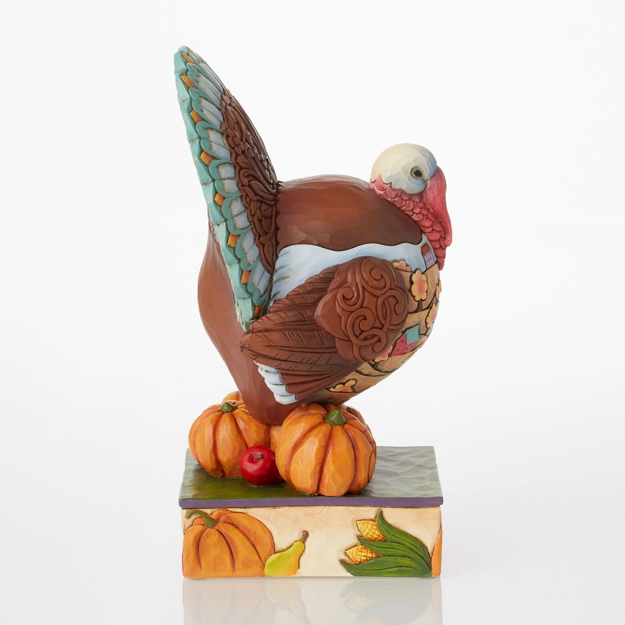 Turkey with Scene Figurine