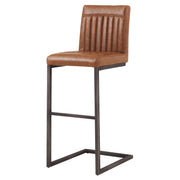 Ronan Polyurethane Bar Stool Antique Cigar Brown by Homeportonline