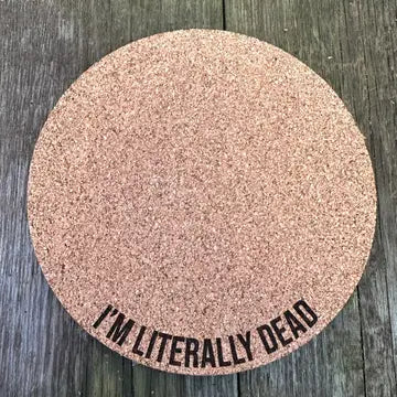 Engraved Cork Plant Mat