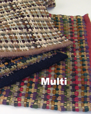 Casablanca Rag Rug Cotton Multi 30" x 50" by Homeportonline