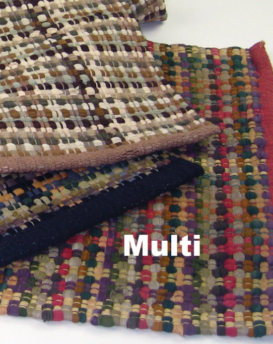 Casablanca Rag Rug Cotton Multi 30" x 50" by Homeportonline