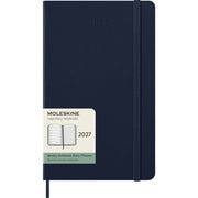 Moleskine Classic 12 Month 2027 Weekly Planner, Hard Cover, Large (5 x 8.25), Sapphire Blue, 144 pages