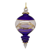 Royal Blue and Clear Ornament with Decorative Eye
