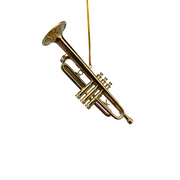 Brass Trumpet Ornament In A Case