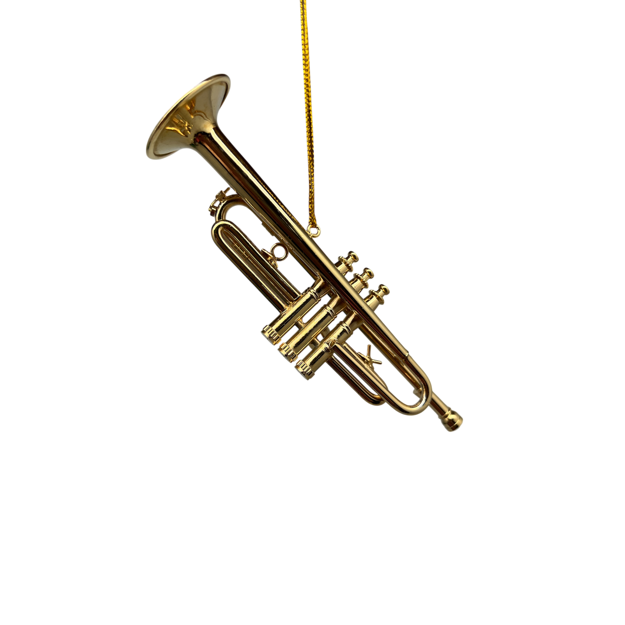 Brass Trumpet Ornament In A Case