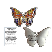 Butterfly Inspriational Pocket Charm -