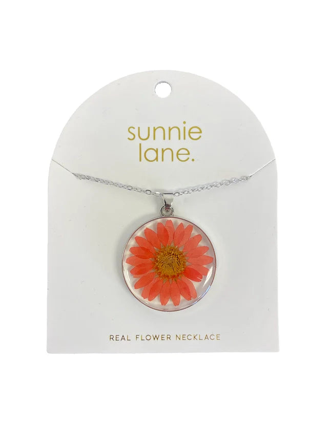 Pressed Flower Necklace - Made with Real Flowers