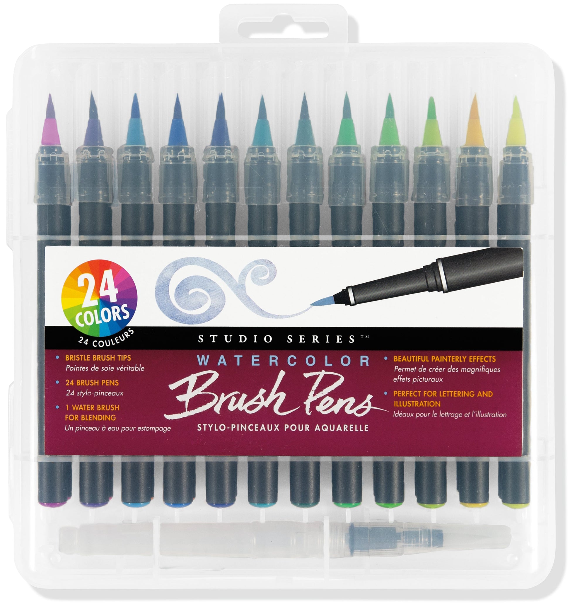 Art Center Brush Pens Watercolor 24 Colors by Homeportonline