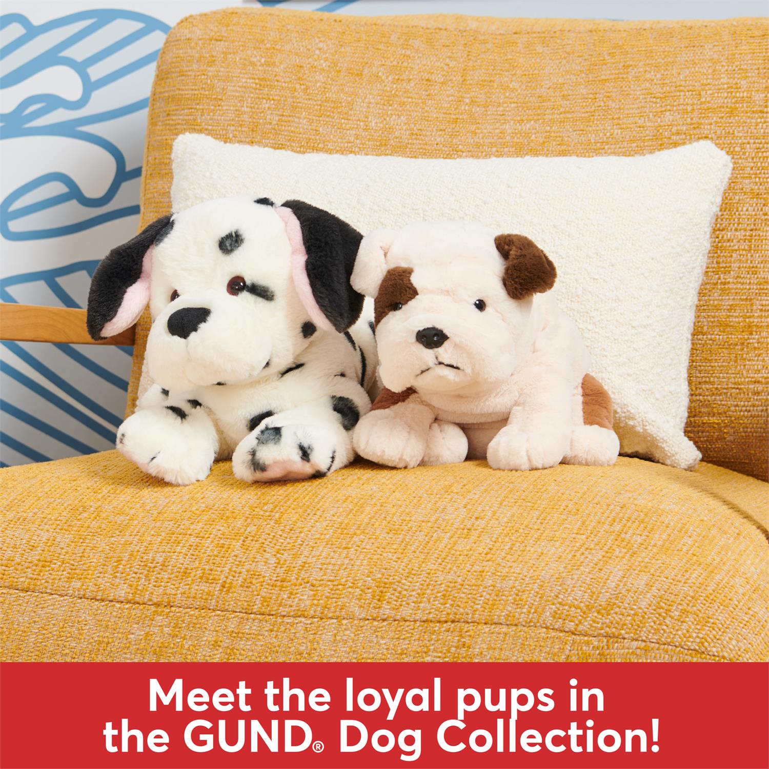 Plush Cat & Dog Collection Bulldog Toast 10" by Homeportonline