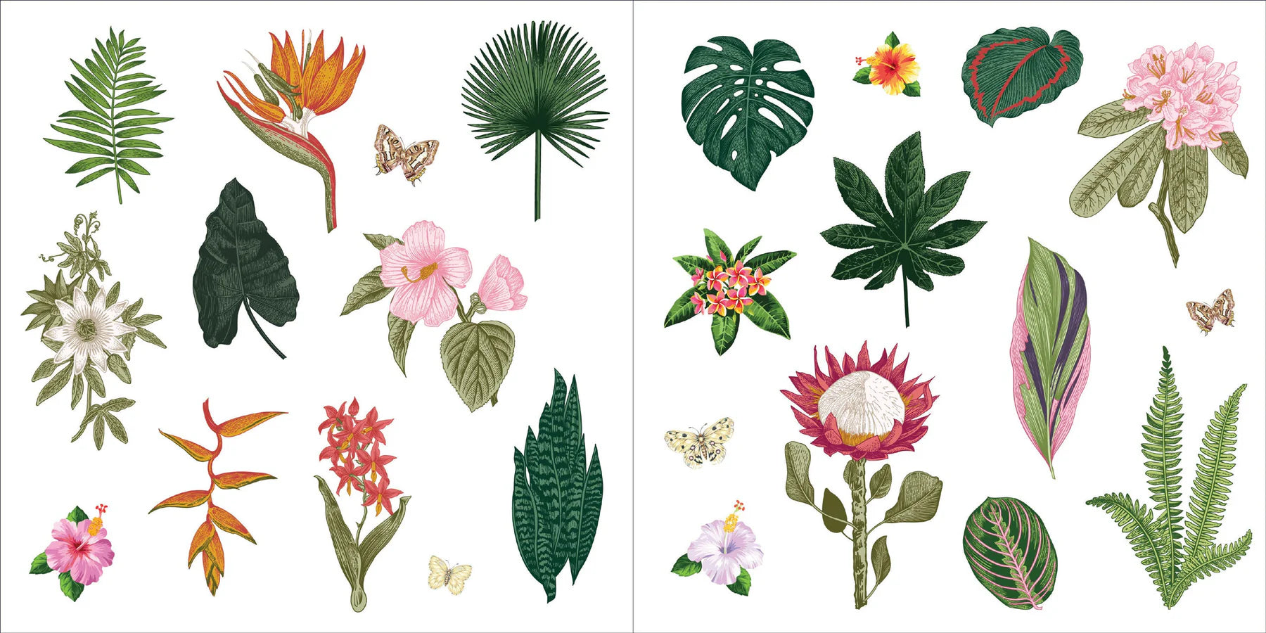 Sticker Book Bunches Of Botanicals by Homeportonline
