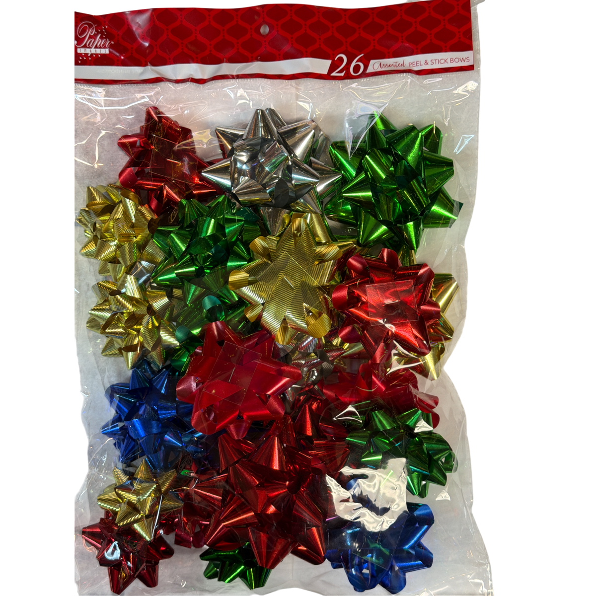 Assortment Peel And Stick Bows - Set of 26