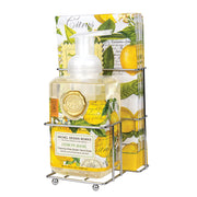 Lemon Basil Foaming Hand Soap and Napkin Set