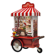 Lighted Water Globe - Santa's Candy Shop