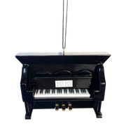 Black Upright Piano Ornament