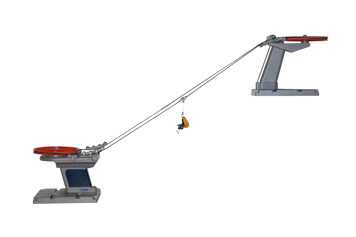 Basic Ski Lift - Black and Red - Base Mount - Includes 4-seater Chair