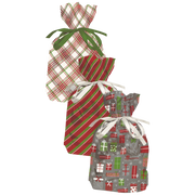 Foil Pull String Gift Bags – Set of 3