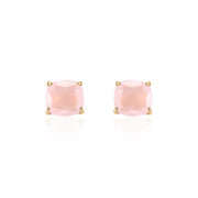 Emmy Studs | Pink Chalcedony by elliparr