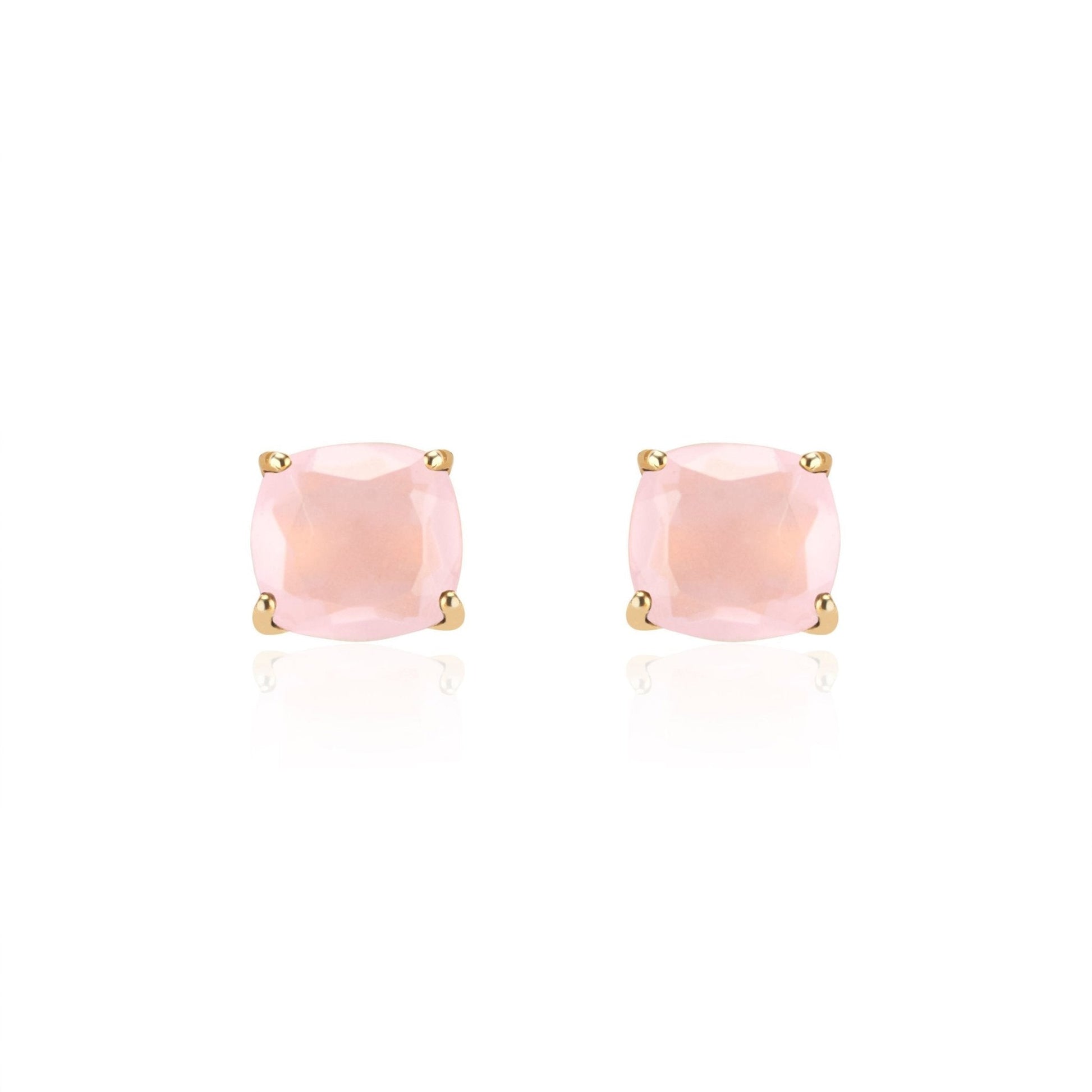 Emmy Studs | Pink Chalcedony by elliparr