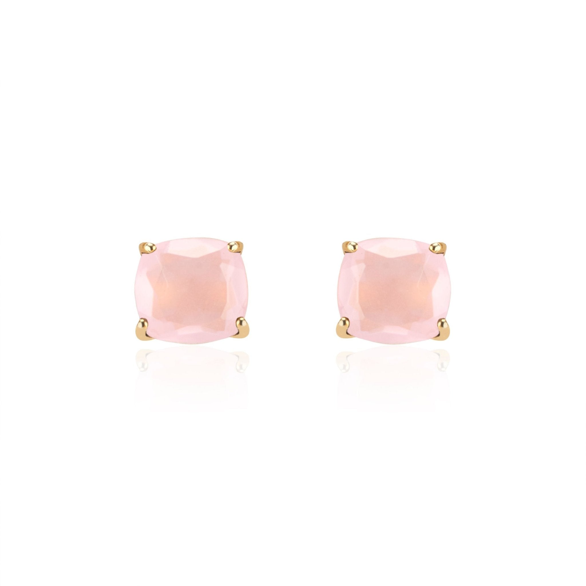 Emmy Studs | Pink Chalcedony by elliparr