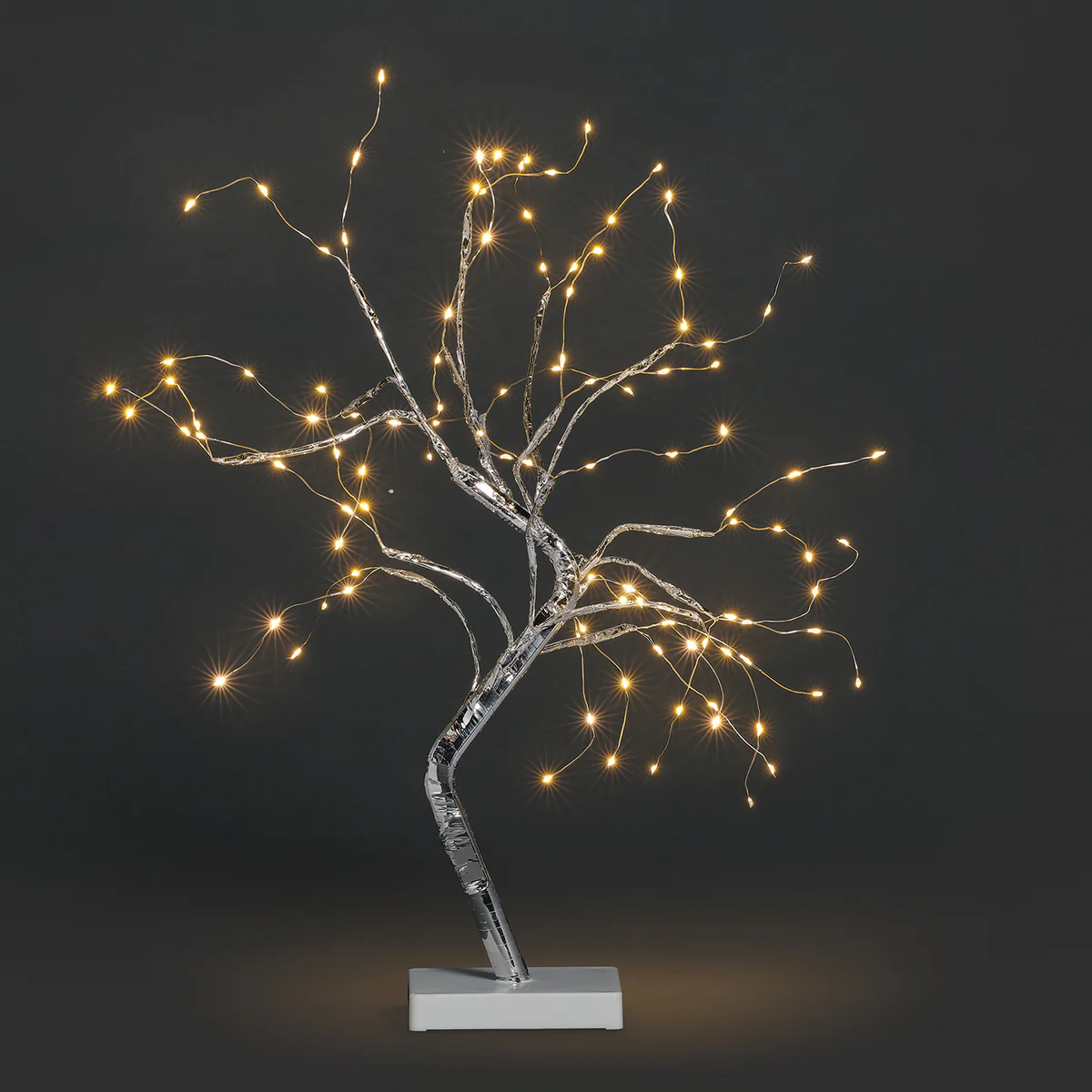 Starry Light Silver Pre-Lit Acrylic Tree