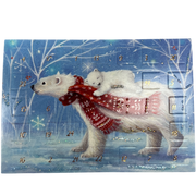Polar Bear Cozy Joy Advent Miniature Calendar Card
