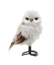 Standing Grey Owl - 8 Inches
