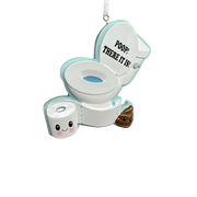 Poop! There It Is! Toilet Ornament