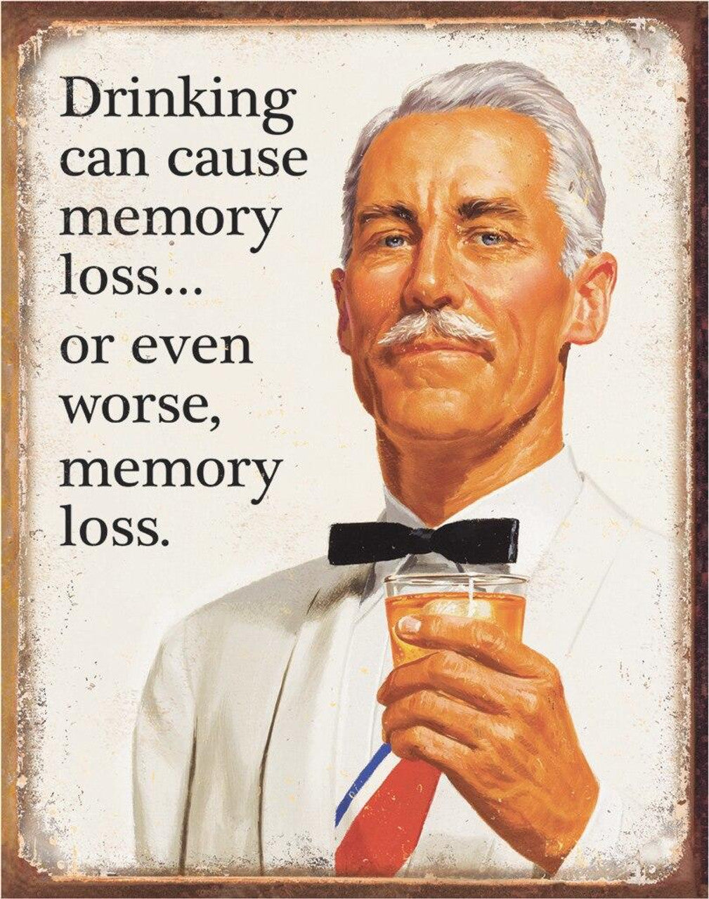 Tin Sign - Drinking Memory by Homeportonline