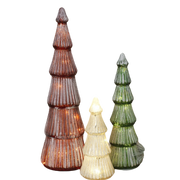 Mercury Glass Tree Trio